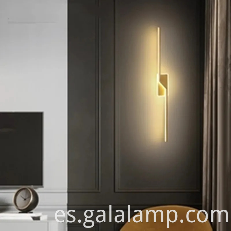 Elegante luz de pared nórdica para el dormitorio y el pasillo modernos